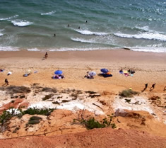 Praia de Falesia beach Algarve Portugakl