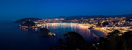 San Sebastian at night - Spain